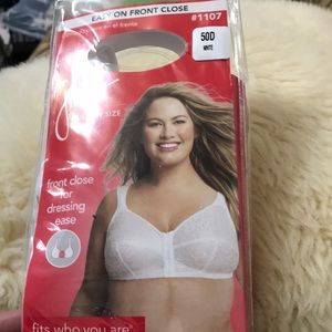 Just My Size Bra, new in box. Easy front close.